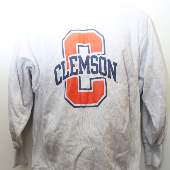 champion clemson crewneck sweatshirt